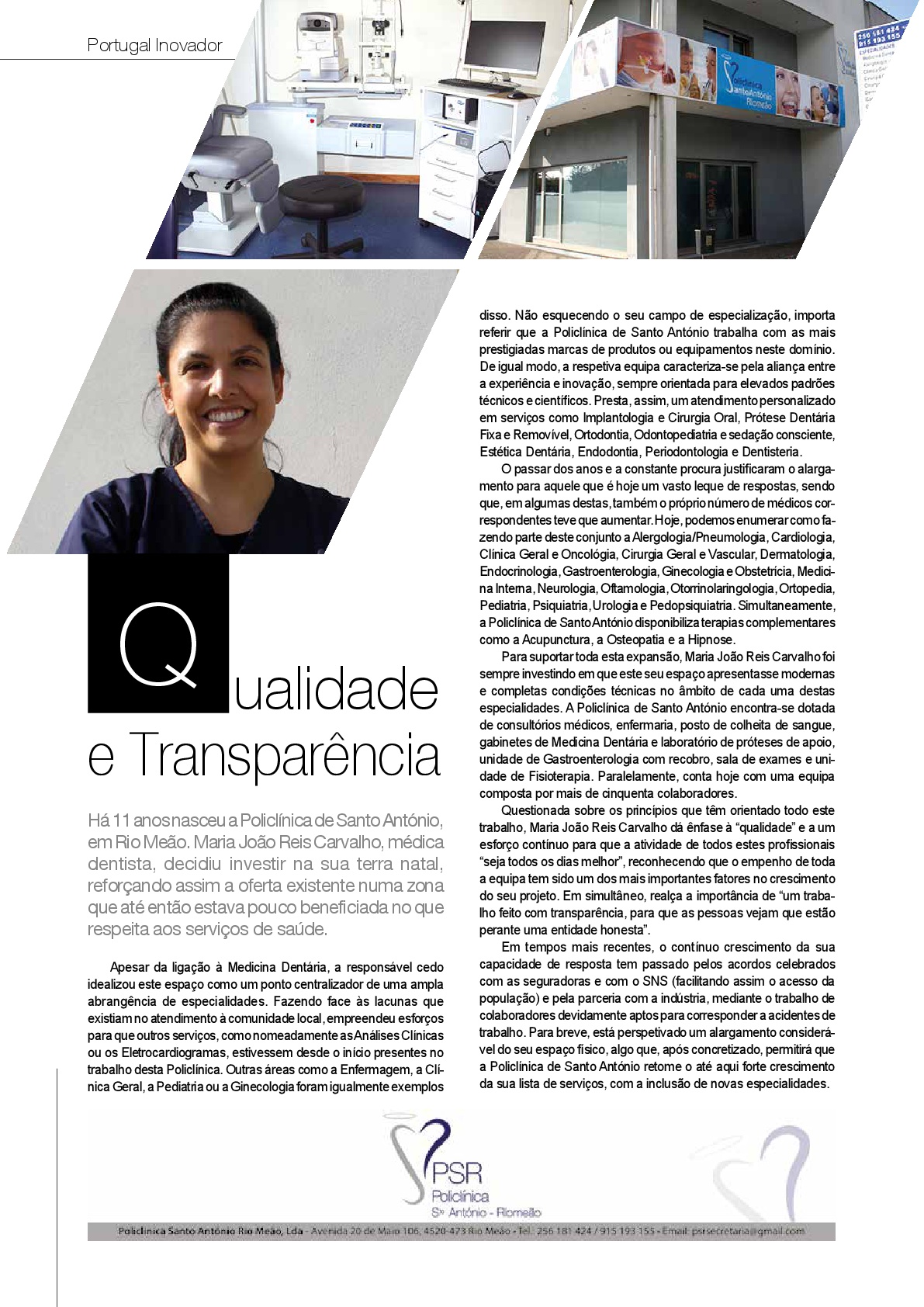 Policlínica Santo António no Jornal de Notícias, 10 Dezembro 2018